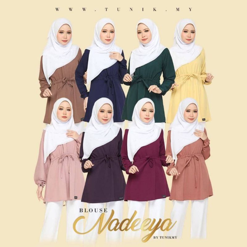 Blouse Nadeeya By Jannah_Rizqi Shop | Shopee Malaysia