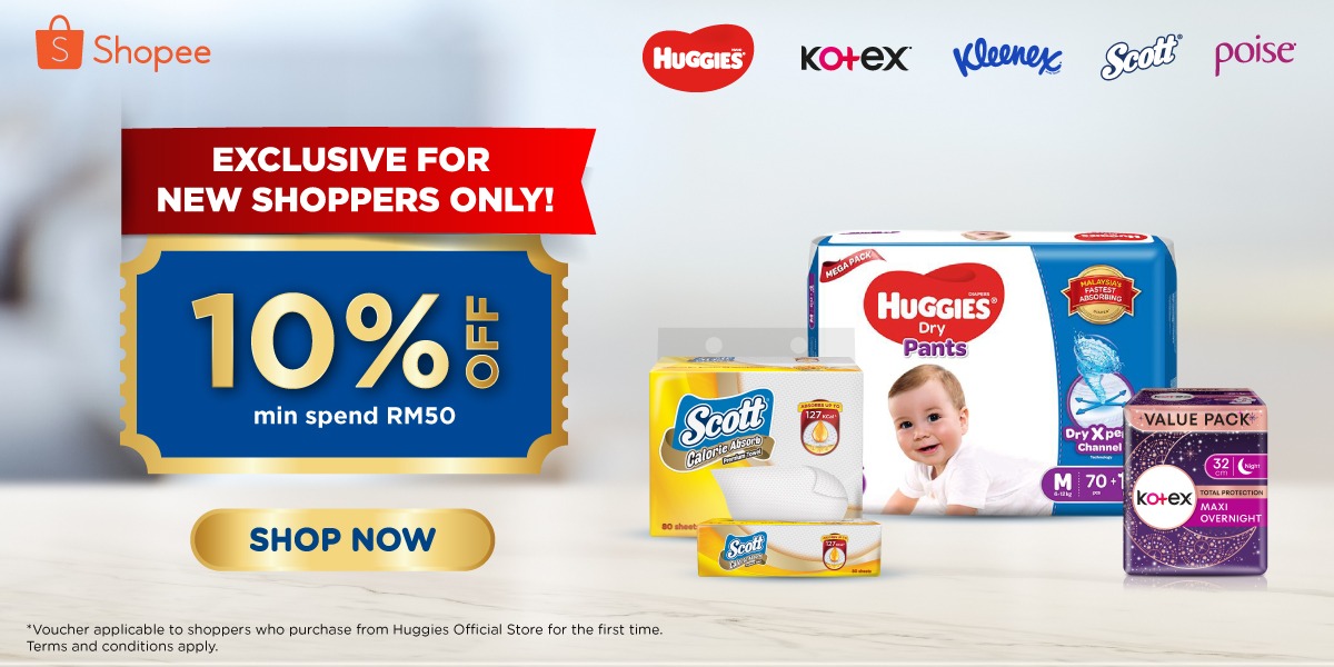 Huggies / Kleenex by Kimberly-Clark Online,October 2022 | Shopee Malaysia