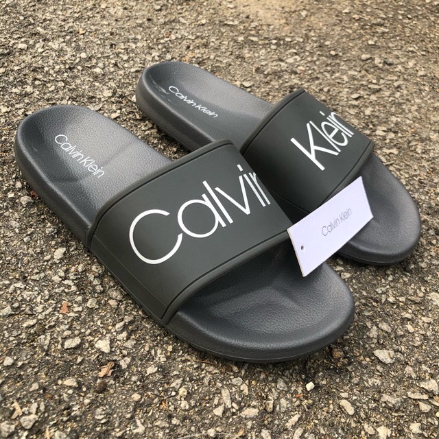 calvin klein slide sandals