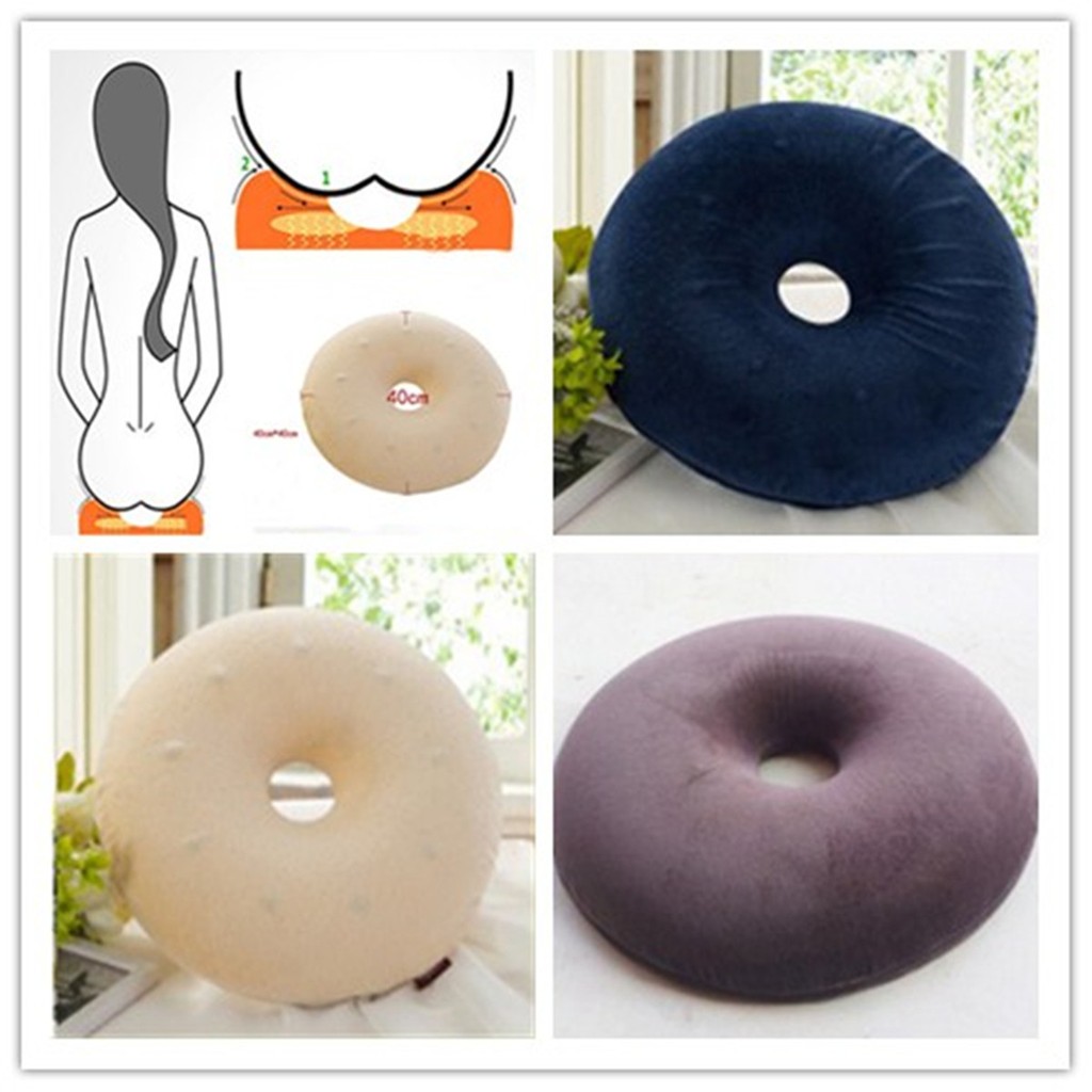 Ring Donut Cushion Memory Pillow Pressure Piles Comfort Coccyx