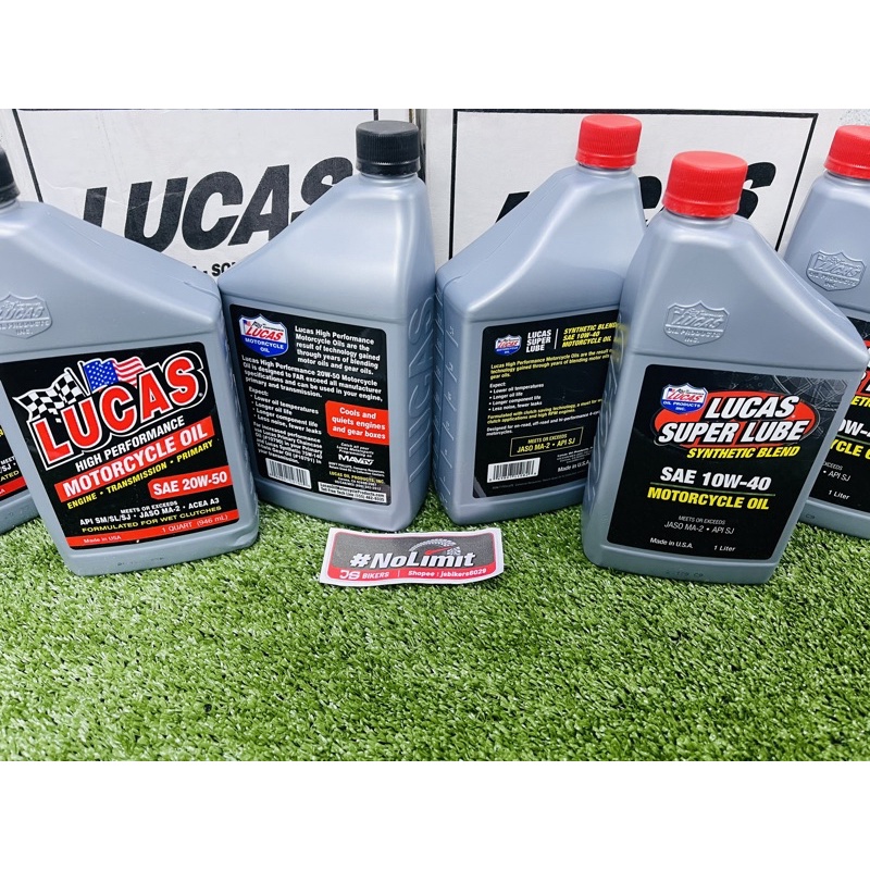 100 LUCAS SUPER LUBE MOTORCYCLE ENGINE OIL 4T SEMI Y15 Y15ZR RS150