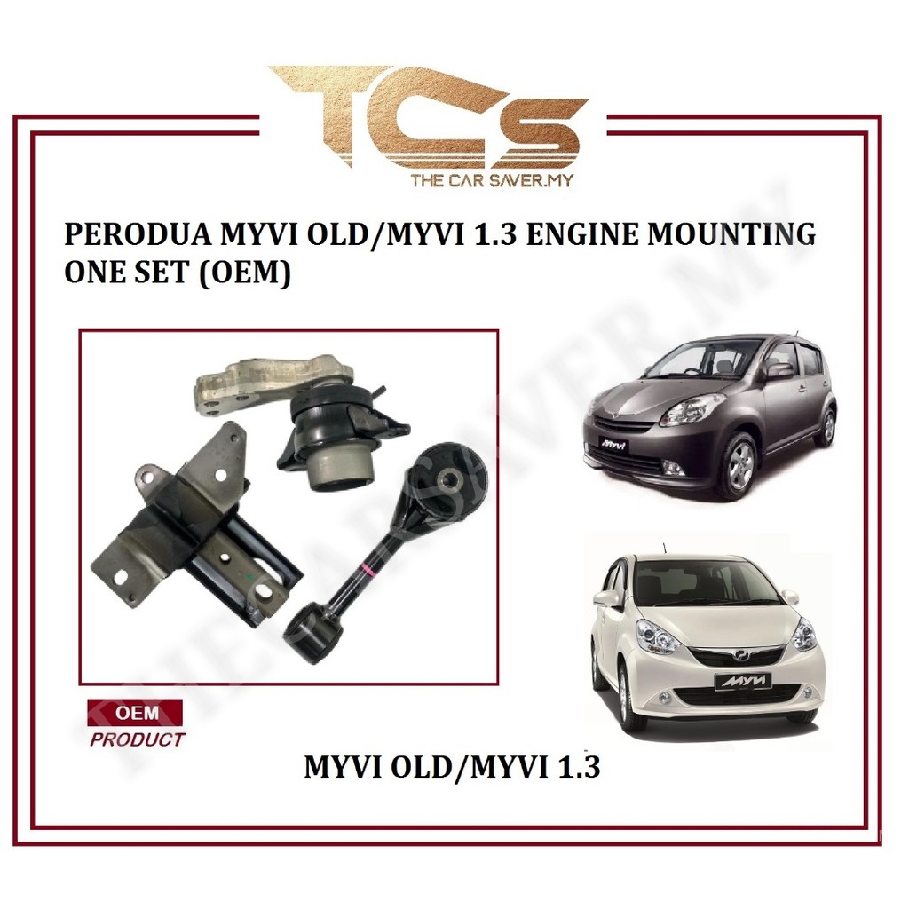 Perodua Myvi 1.0/1.3 Engine Mounting Kit Set (Auto/Manual)OEM Product