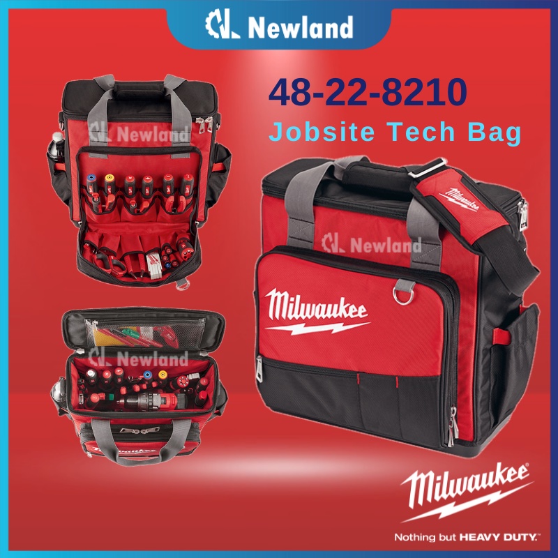 Milwaukee Jobsite Tech Bag 48228210 Shopee Malaysia