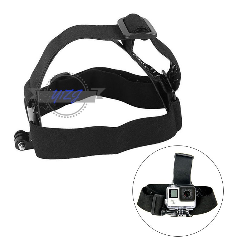 Y1ZJ Action Camera Head Strap Mount Sport Cam Helmet Compatible GoPro Hero 3 4 HD 2 &MY