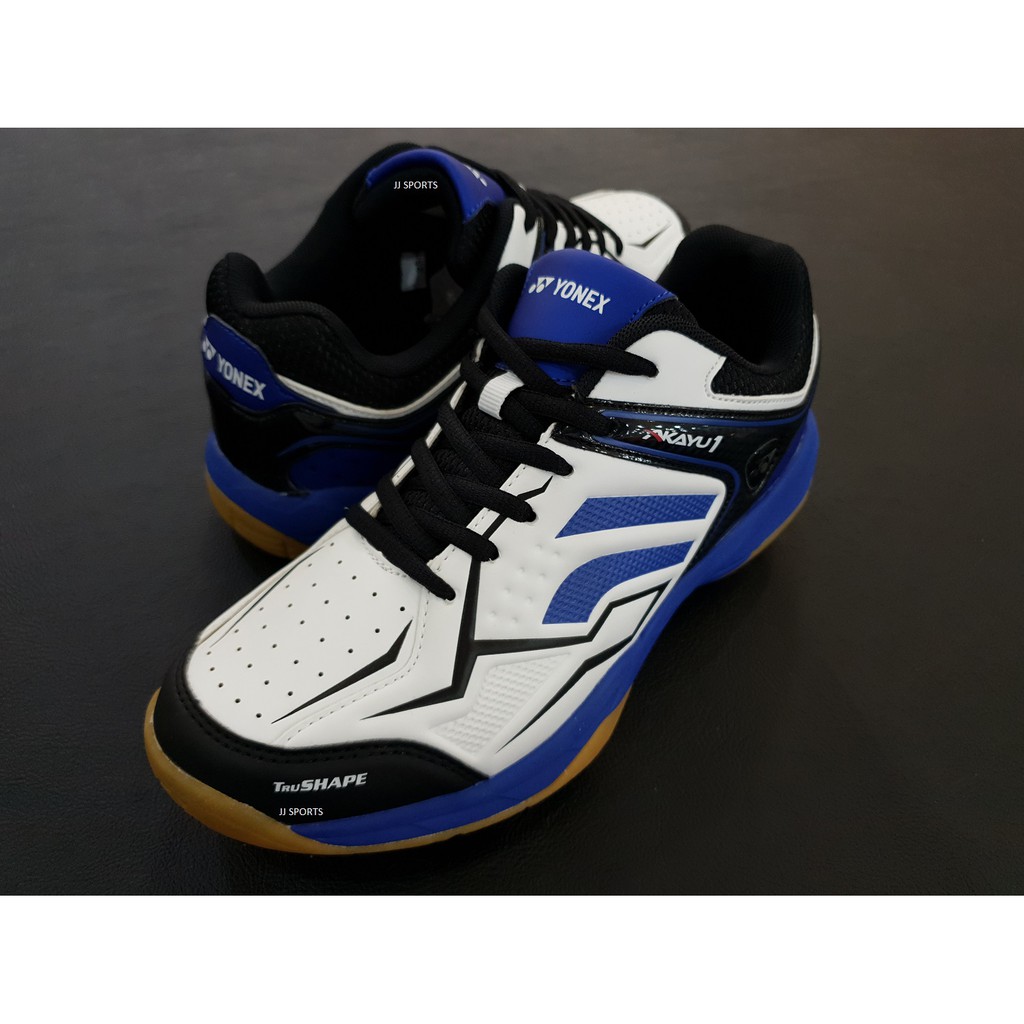 YONEX BADMINTON SHOES AKAYU 1 WITH TRU CUSHION WHITE BLUE