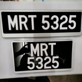 NUMBER PLATE KERETA (KRISTAL PUTIH) CODE:(20) | Shopee ...