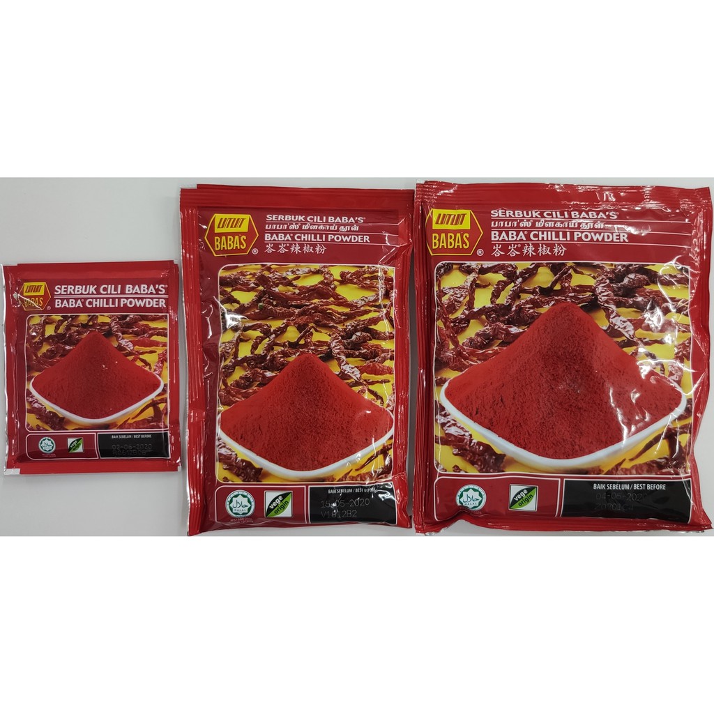 BABA S Serbuk Cili  20g 125g 250g Shopee Malaysia