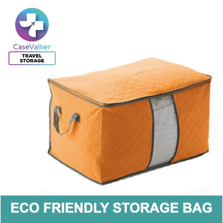 Case Valker Eco Friendly Bamboo Charcoal Comforter Storage Bag Travel Bag
