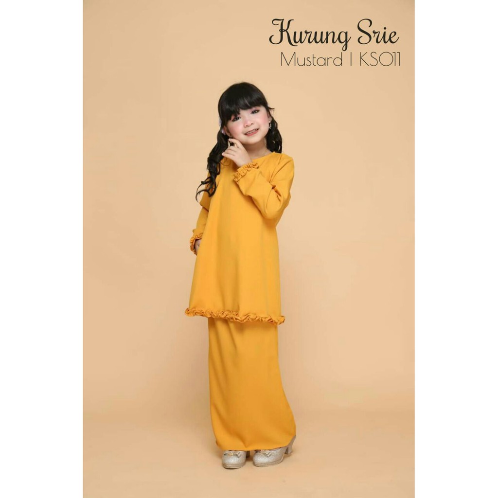 KURUNG SRIE KIDS 2 0 Baju  Kurung Budak Perempuan  Baju  Raya 