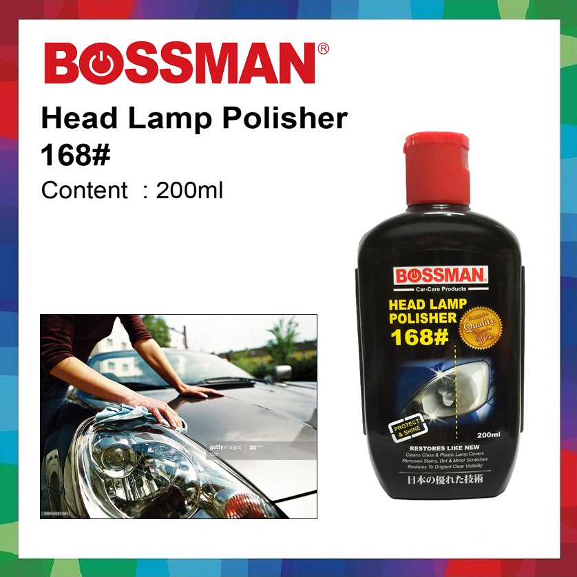 BOSSMAN 200ML BLP-168-02 HEAD LAMP POLISHER / CAR HEADLAMP CLEANER / POLISH LAMPU KERETA / PENGILAT LAMPU 车灯擦光剂