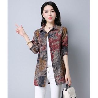 Korea women s blouse  Fashion baju  kemeja wanita  long 