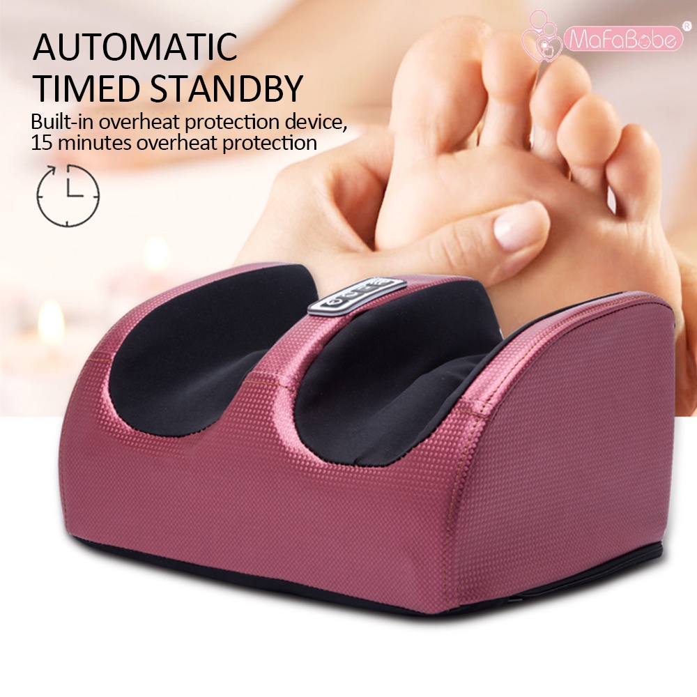 Mafababe Comfort Heating Foot Massager Reflexology Leg Pain Relief Electric Thai Massage Machine urut kaki Gift按摩器