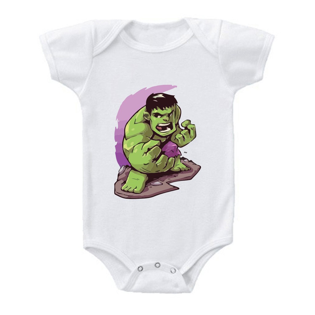 The Hulk Cartoon Superhero Avengers Baby Romper 06 Shopee Malaysia