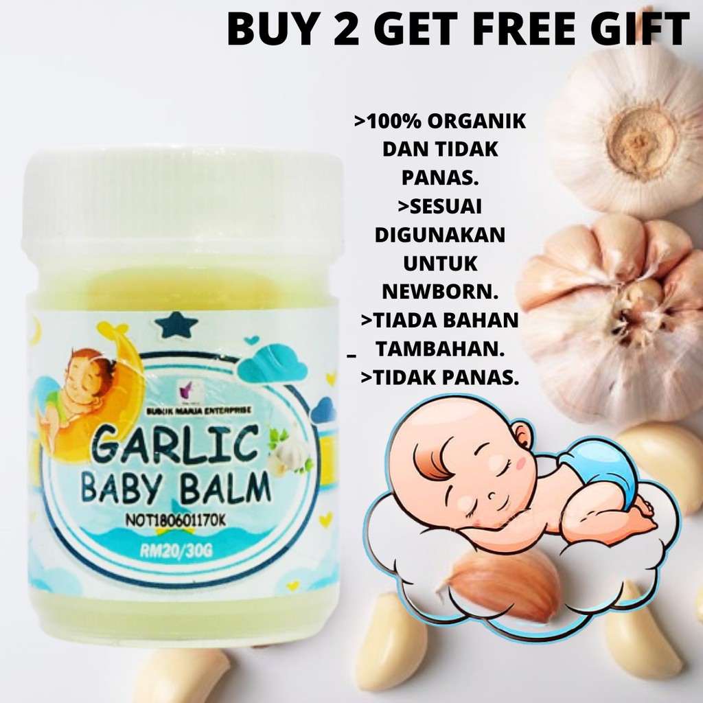 GARLIC BABY Balm 30g FREE GIFT PURCHASE OVER RM40 WHILE STOCKS LAST