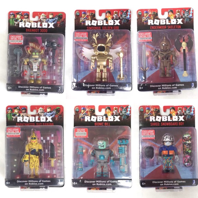 Roblox Toy Figurines Set With Virtual Code Shopee Malaysia - new roblox shred snowboard boy action figure w virtual code new