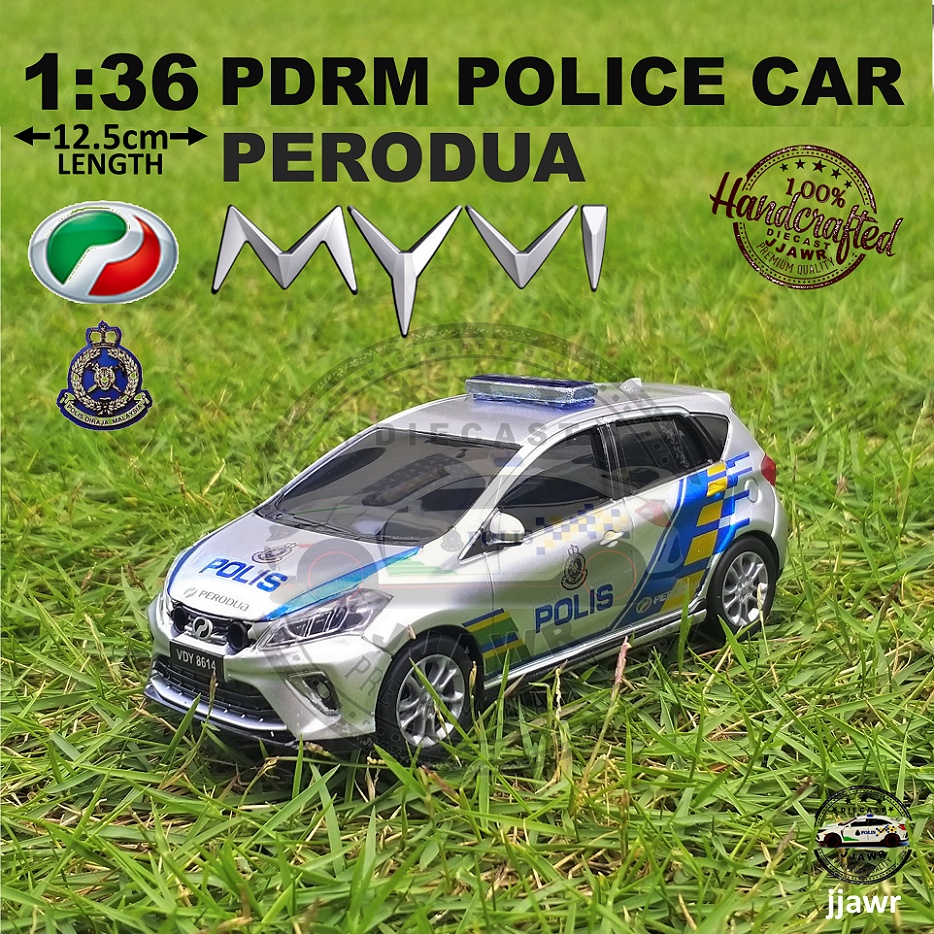 POLIS KING MYVI 1:32 Perodua Myvi PDRM Polis Diraja Malaysia MPV Police ...