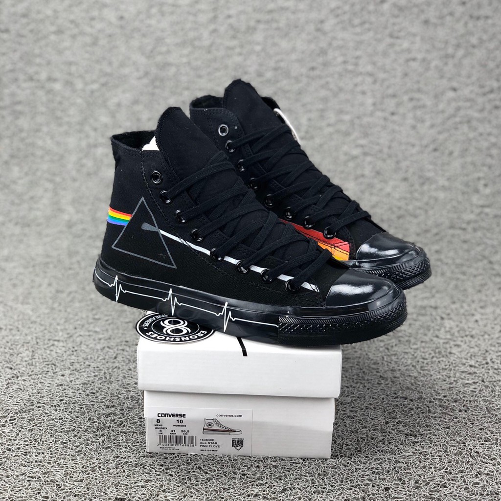 converse full black high ori