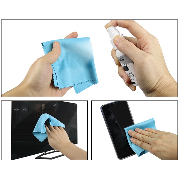 1 pcs 15cm x 15cm Microfiber Cleaning Cloth for Camera Lens Glasses Phone Screen Ultra-soft and extremely fine microfibe