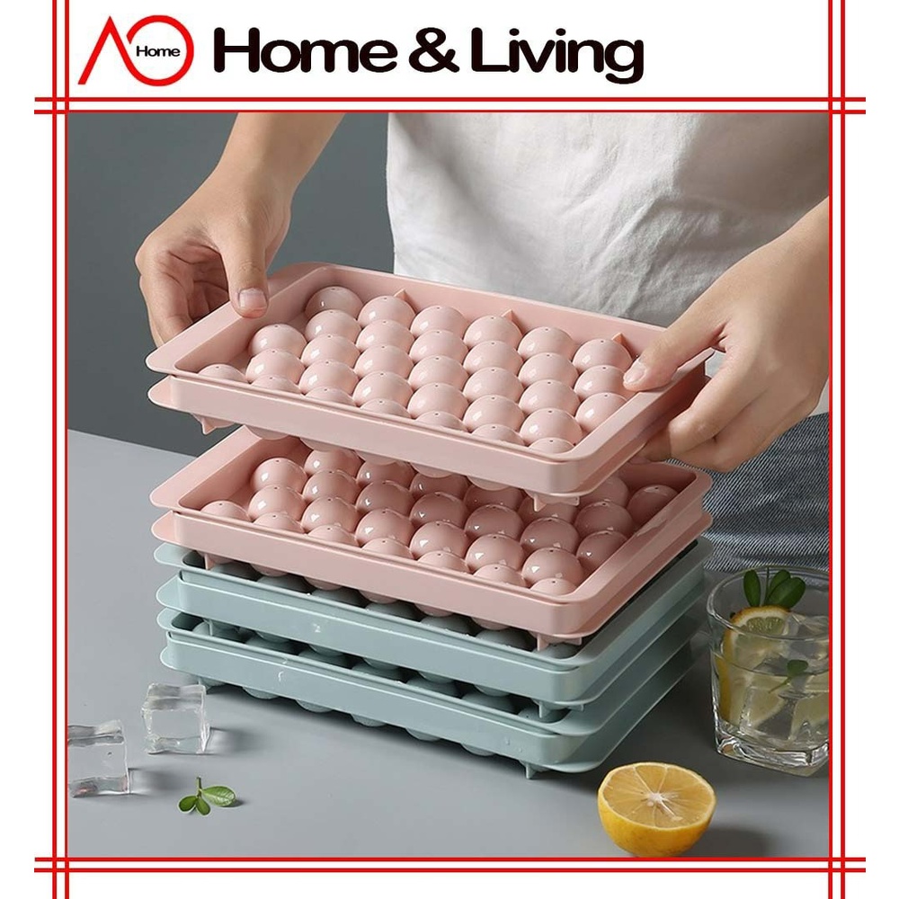 AO Home 33 Round Ice Blocks Mold Ice Cube Marking Tray Creative DIY Ice Maker Kitchen Home Bar Juice Whiskey Ice Ball