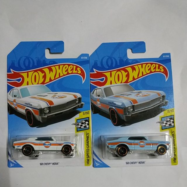 hot wheels 68 chevy nova gulf