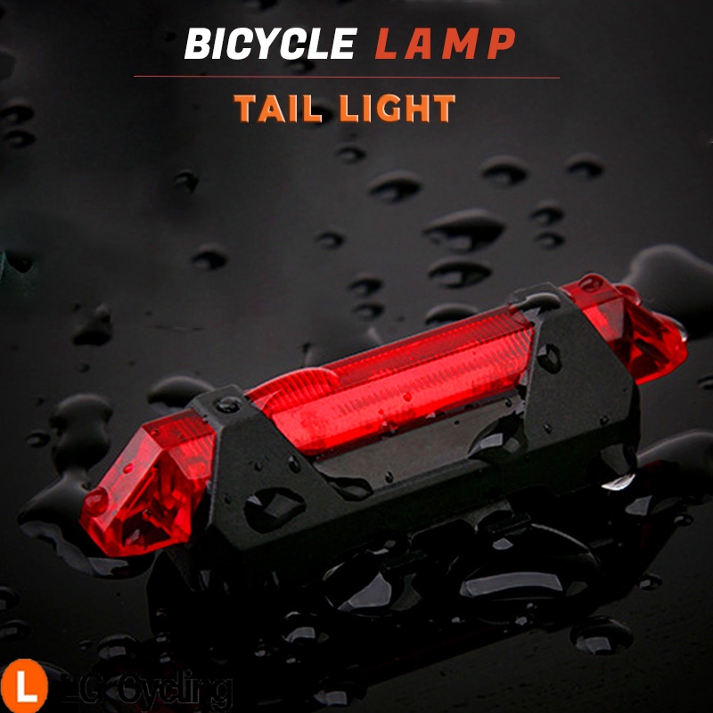 Bicycle USB Tail Light Bicycle LED Lamp Warning Lights Night Cycling
