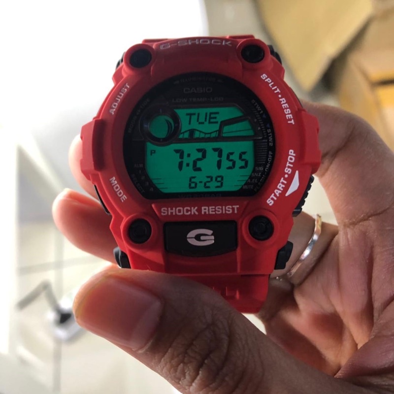 Original Casio G Shock Red Mat Moto Merah Mens Watch Jam G7900 G 7900 G 7900a G 7900a 4dr Brand