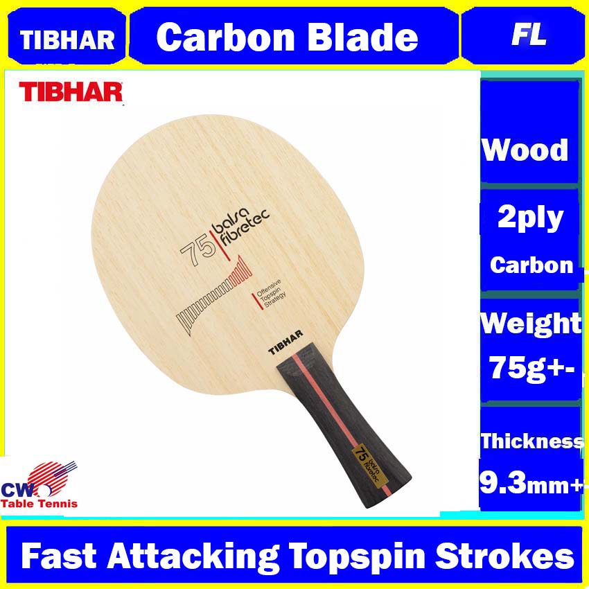 Tibhar Balsa Fibretec 75 Table Tennis blade Ping Pong Kayu Ping Pong
