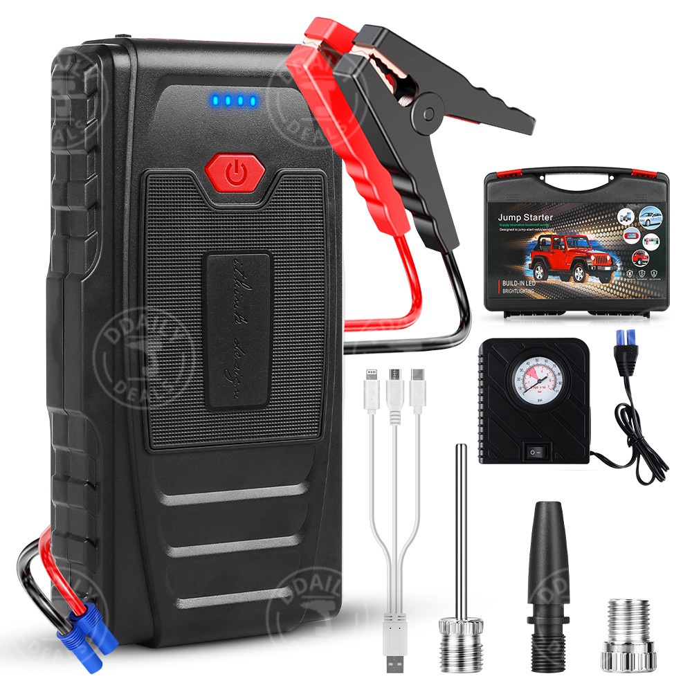 99800mAH Car Power Bank Compressure Jump Starter with Air Pump
