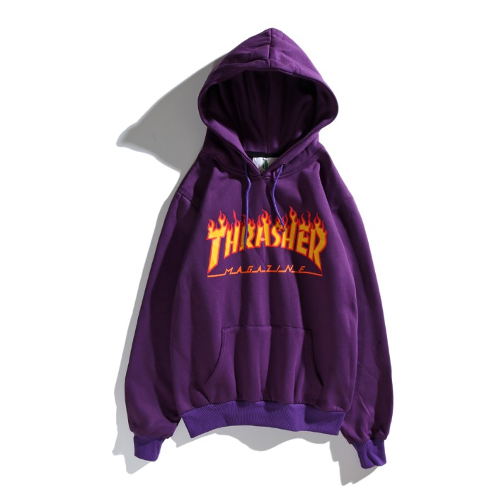 purple and red hoodie