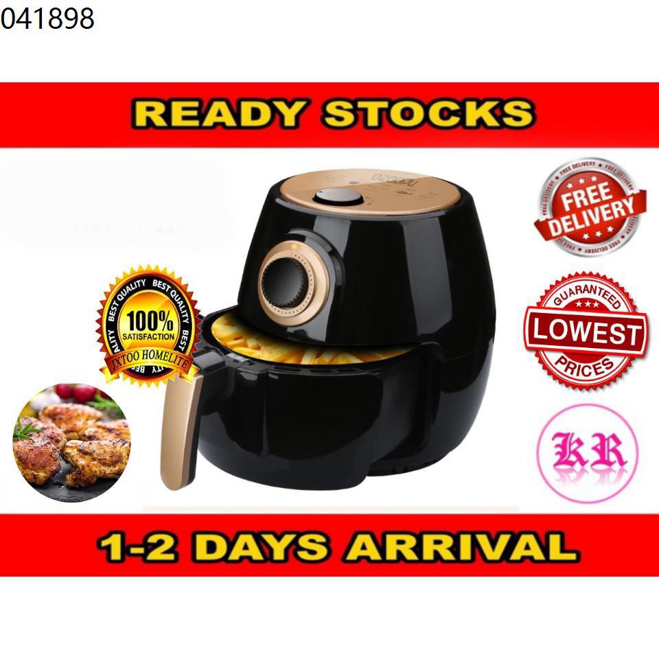 khind air fryer 【BLACK GOLD SUPERIOR】Large Capacity 4.5L Rapid Air