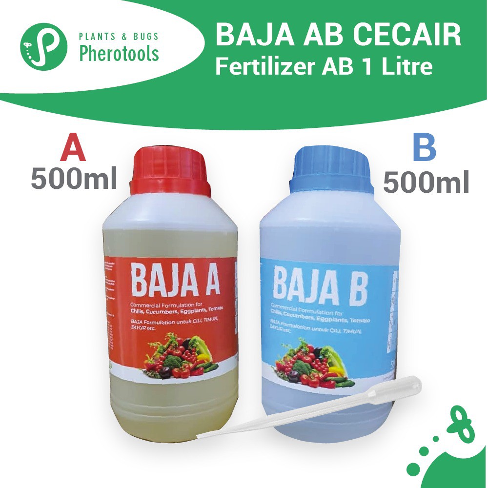 Set Baja AB Cecair 2 X 500ml (Pherotools BAJA AB Pherotools Fertilizer ...