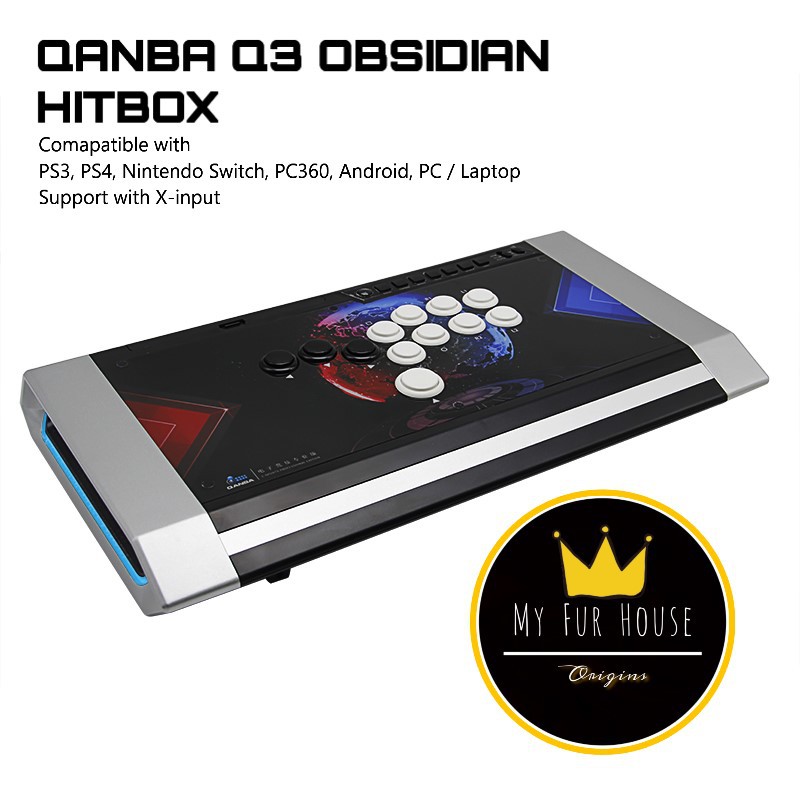 ゲーミングリュック ブラック KOF Hitbox Qanba Obsidian 最前線の