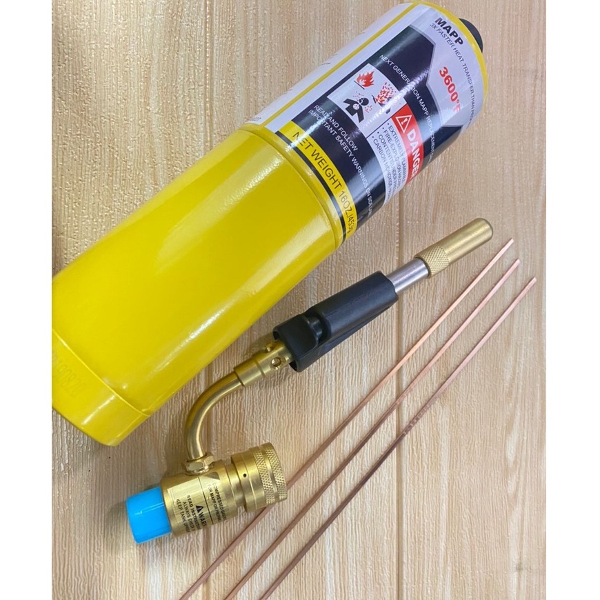 MALAYSIA STOK Copper Mapp Gas Brazing Soldering Propane Welding Plumbing Single Torch 707 Gun SUN EYE Hand Ignition