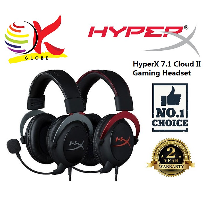 HYPERX HYPERX 7.1 CLOUD II WIRED ANALOG 3.5MM USB VIRTUAL SURROUND