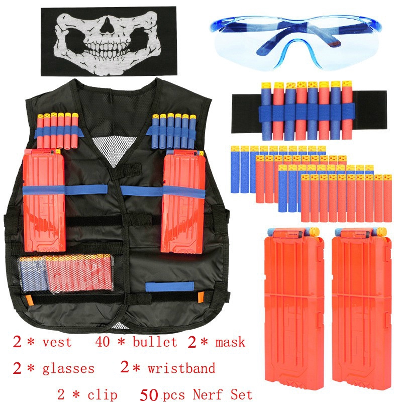 nerf velcro vest