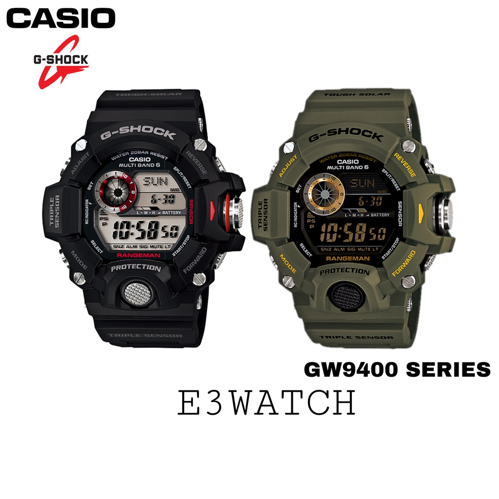 G SHOCK Rangeman GW9400 Series 100 Authentic GW9400/GW94001DR/GW