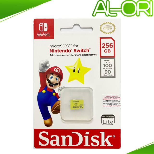 SanDisk Nintendo Switch 256GB / 128GB MicroSDXC MicroSD Card Memory