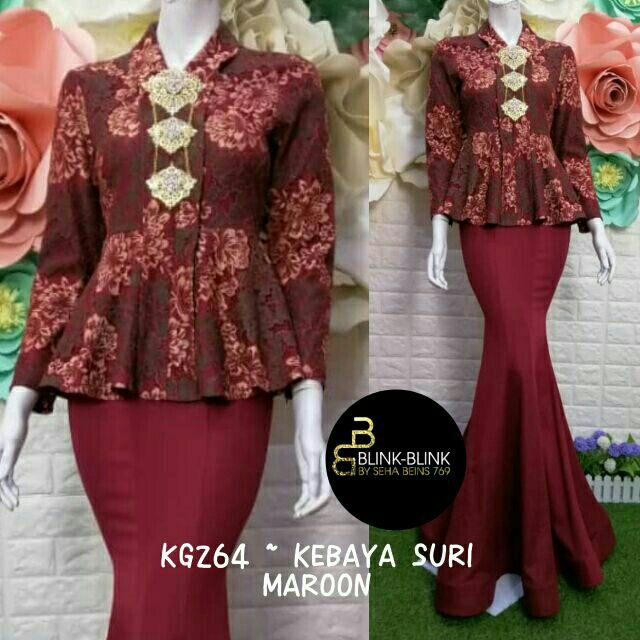 Plus Size Kebaya Lace Plussize L/XL 2XL 3XL Kebaya Moden Lace Kebaya ...