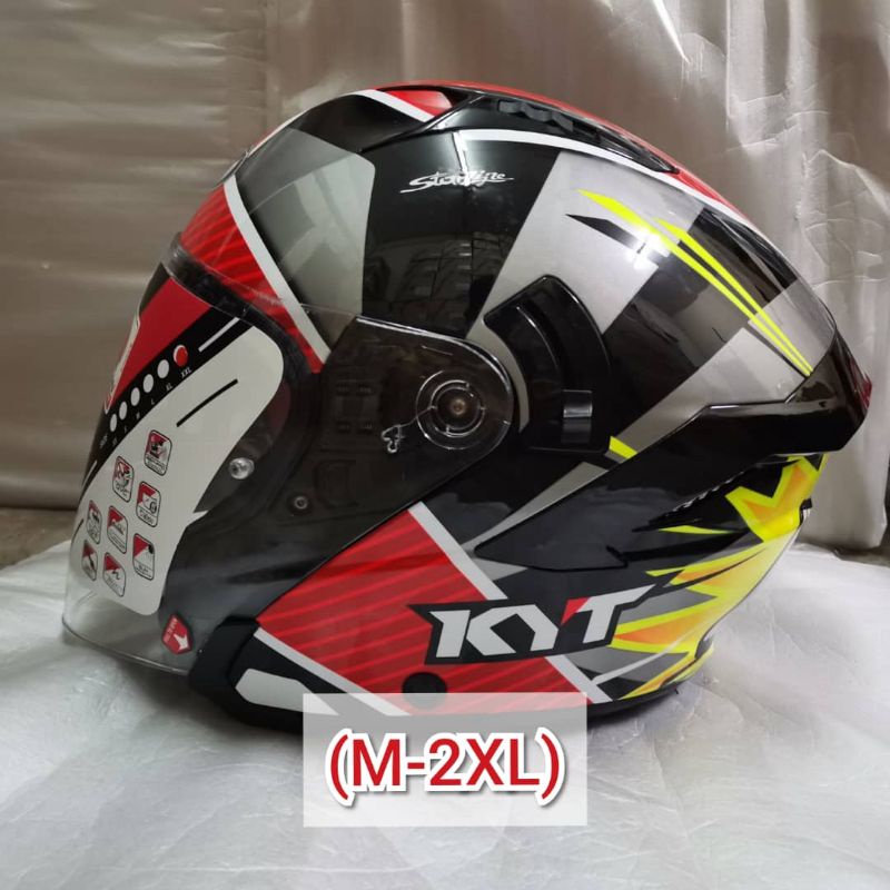 CASCO KYT NFJ SUPER KIPS HELMET KYT DOUBLE VISOR RS150 NHK MT HELMETS