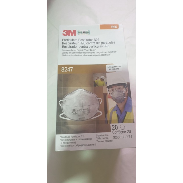 3M R95 Particulate Respirator 8247 ( one box ) | Shopee Malaysia
