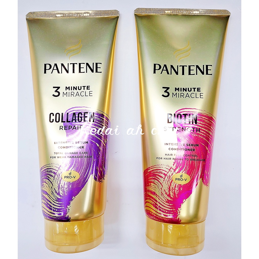 PANTENE 3 MINUTE MIRACLE 340ML - Biotin Strength /Collagen Repair | Shopee  Malaysia