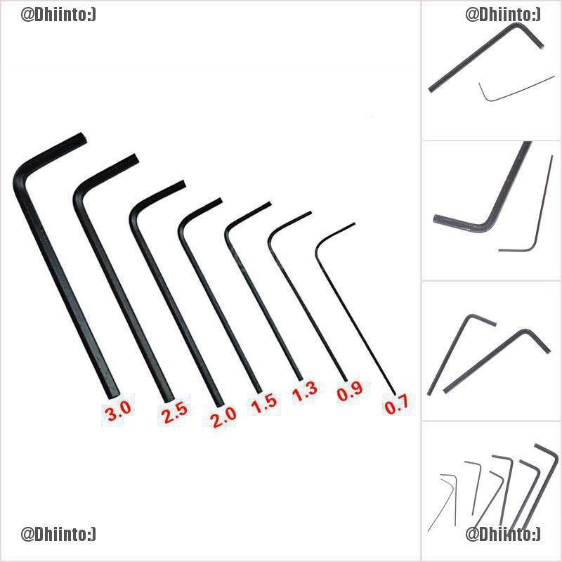 (TDST) 7Pcs/Lot 0.7Mm3Mm Mini Hexagon Hex Allen Key Set Wrench
