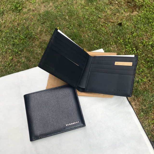 burberry london check bifold wallet