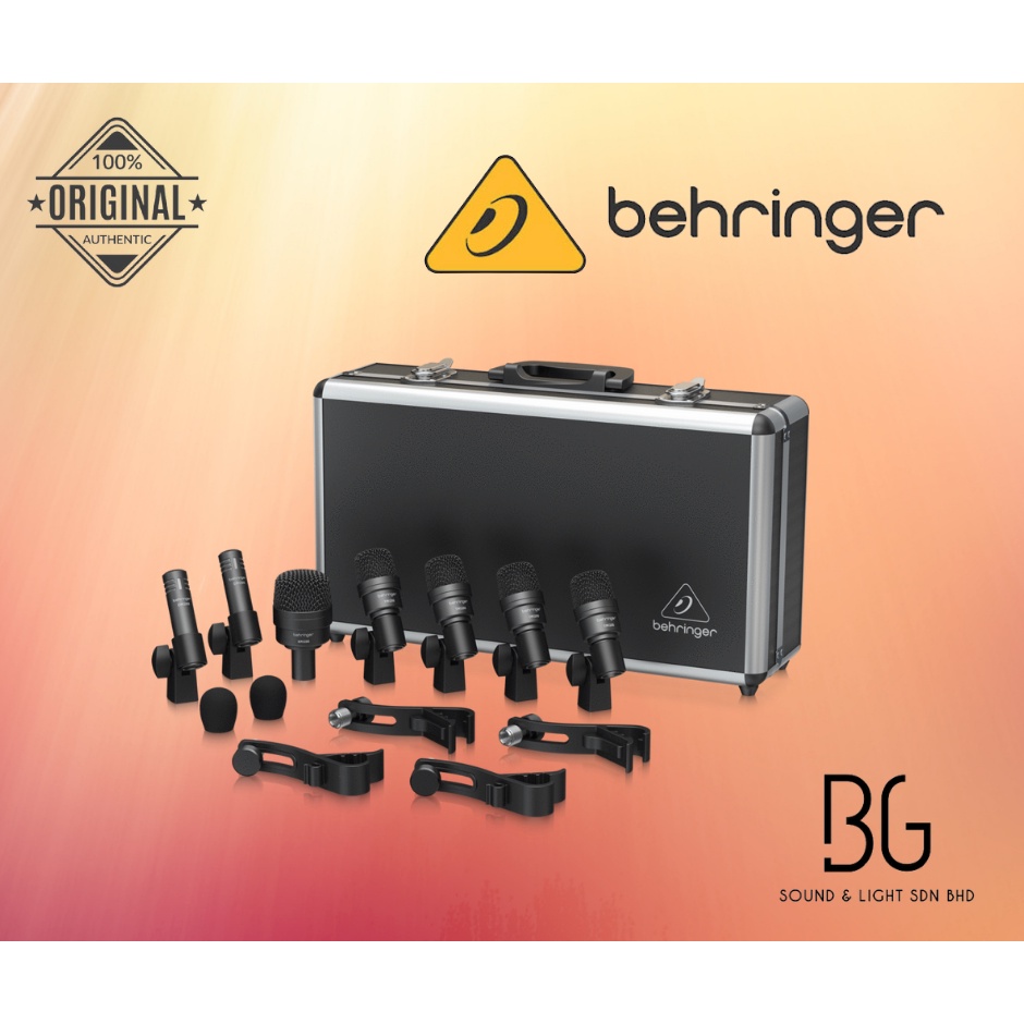 Behringer BC1200 Professional 7-piece Drum Microphone Set (BC 1200 / BC ...
