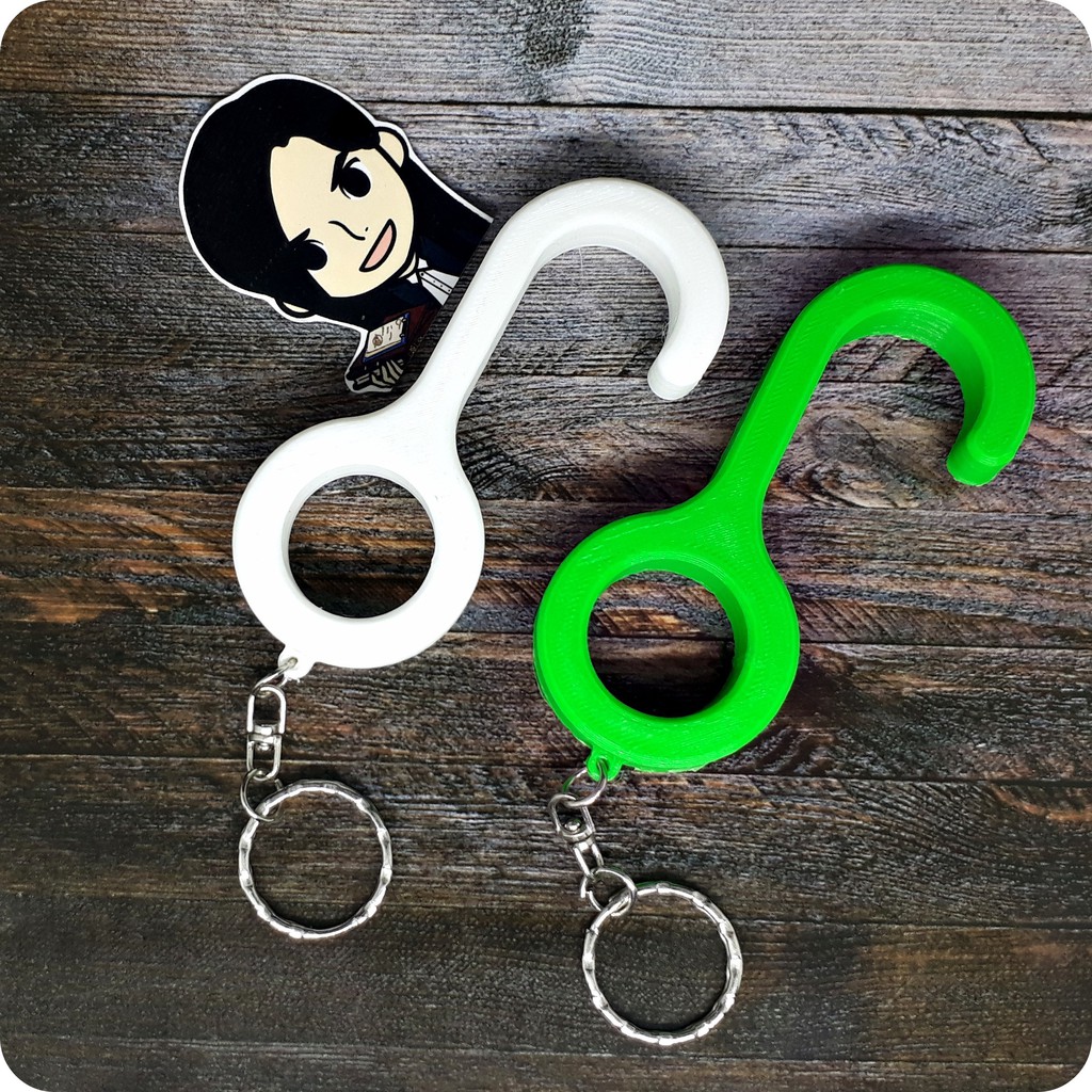 Door Opener Touch Free Door Opener Aids Key Chain Motif Shopee Malaysia