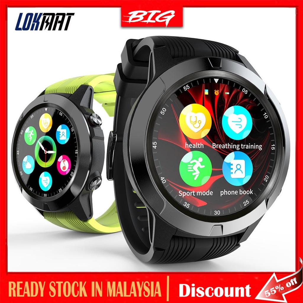 Lokmat TK04 Smart Watch Phone 1.3 inch IPS Full Round Screen Healthcare Sports Smart Watch IP67 Waterproof GPS Pedometer