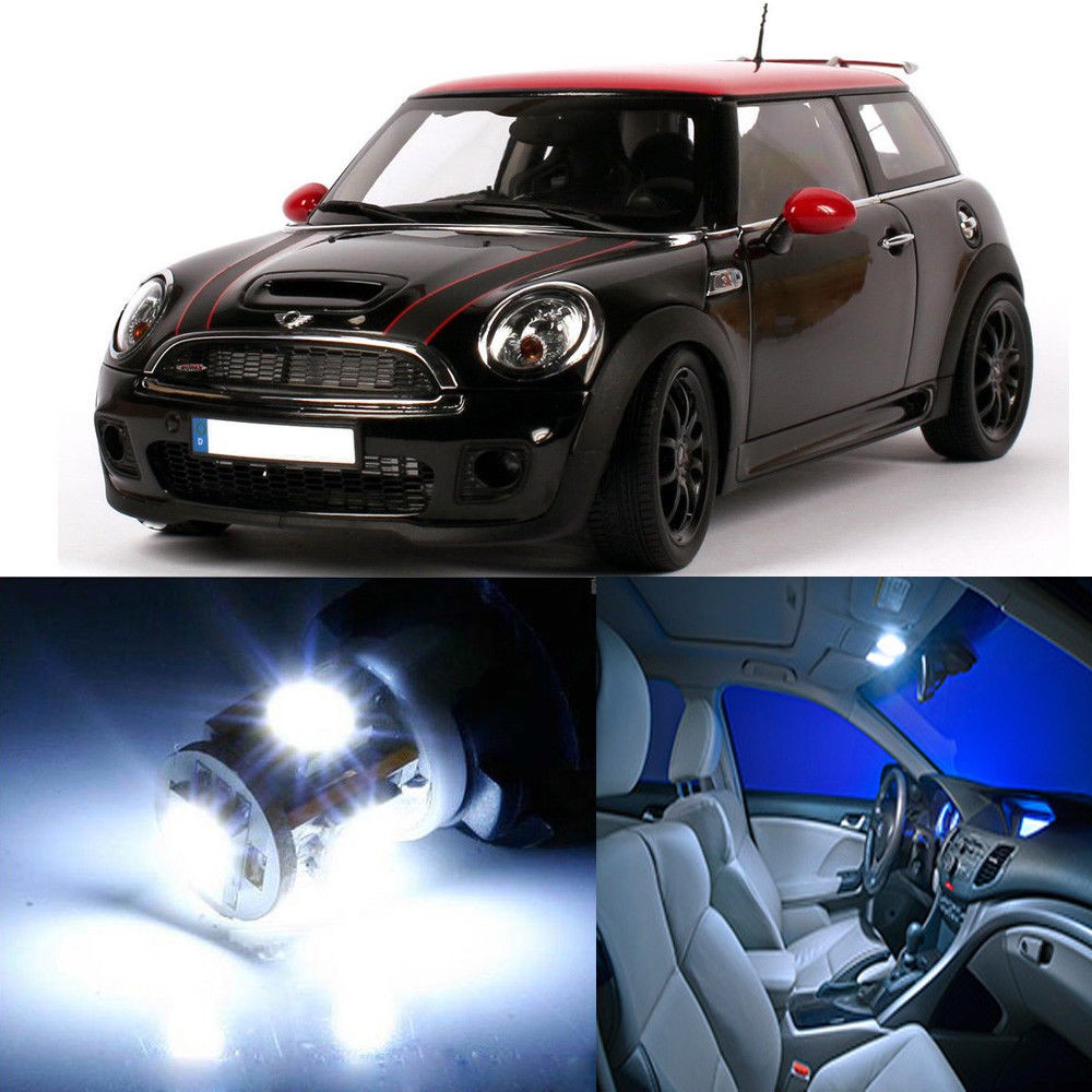 16 White Canbus For Mini Cooper Hatchback R55 R56 Led Interior Light Kit 10 13