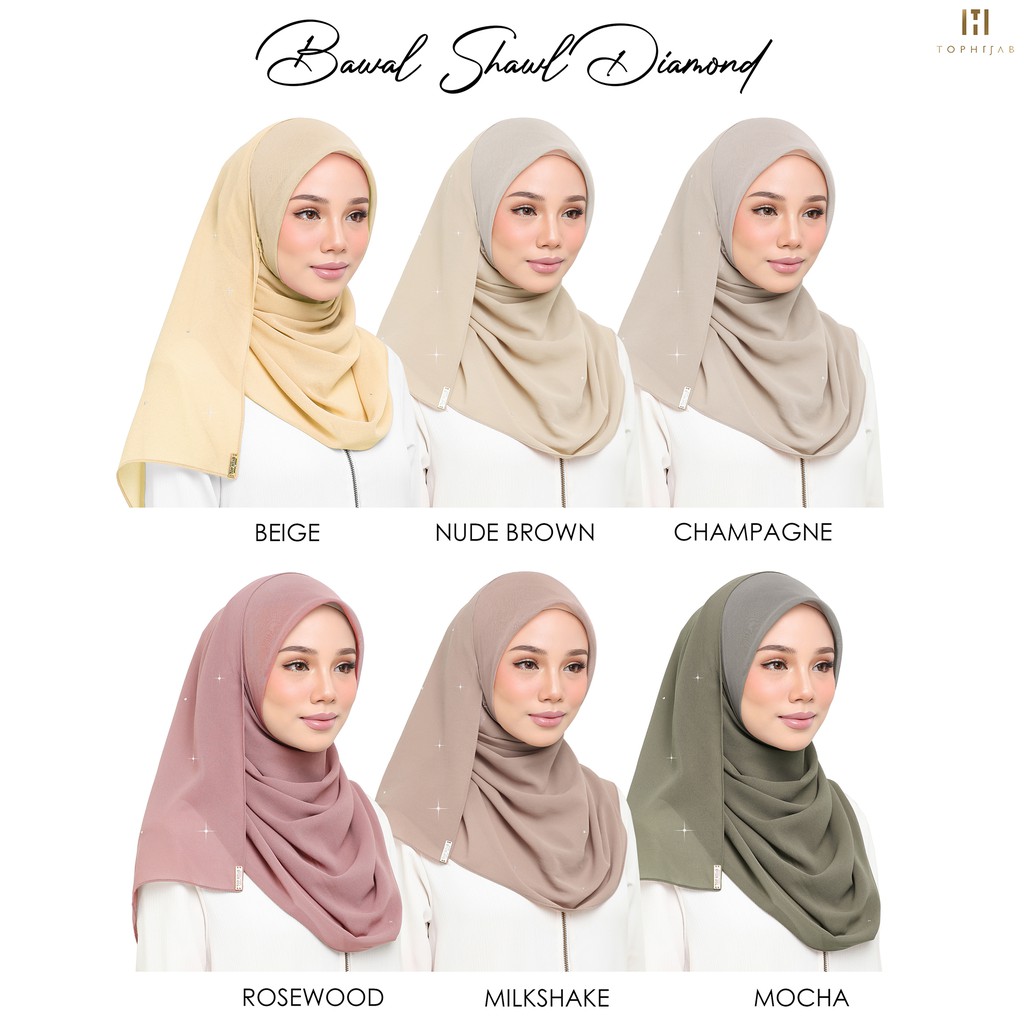 Buy Top Hijab Bawal Shawl Diamond Part I Seetracker Malaysia