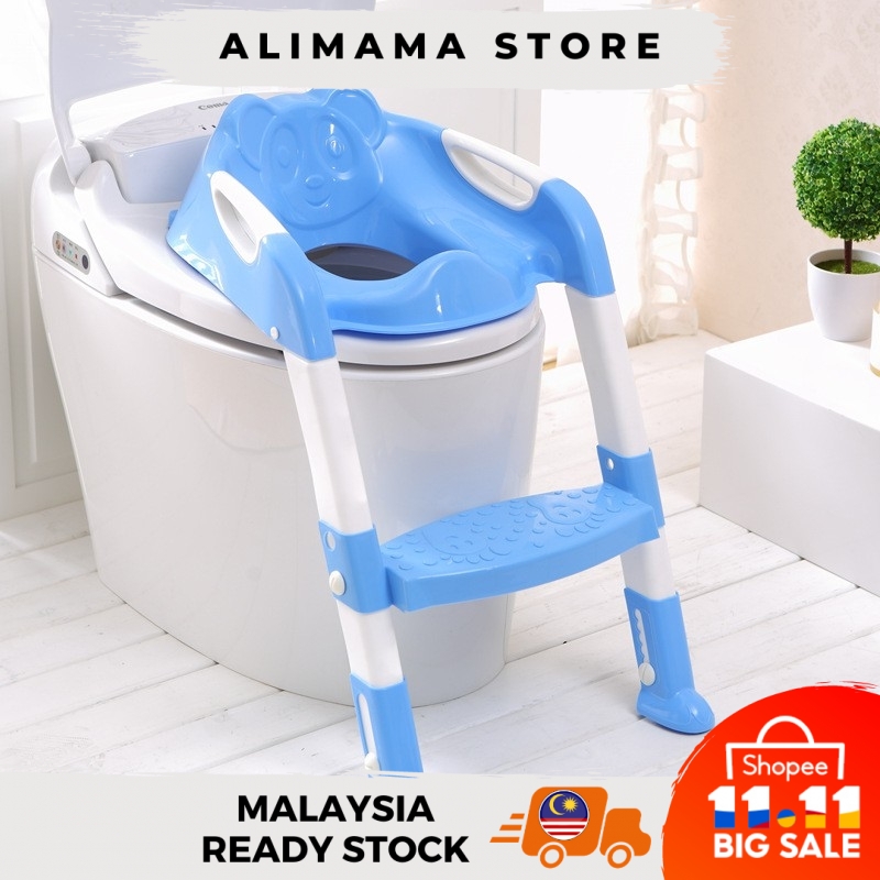Baby Toddler Ladder Potty Toilet Trainer Safety Seat Chair Stair