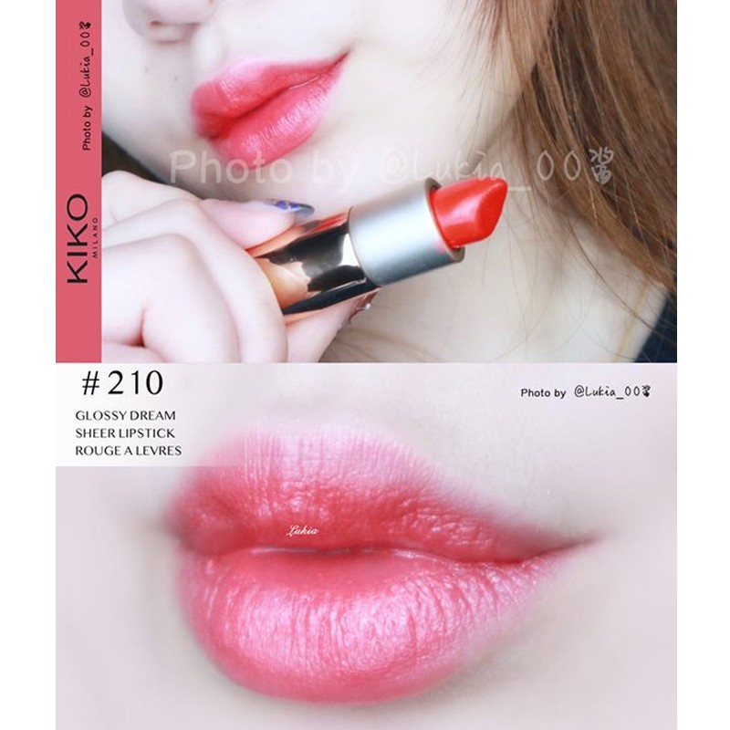 Italy Kiko New 2 Series Silver Tube Moisturizing Cream Lipst